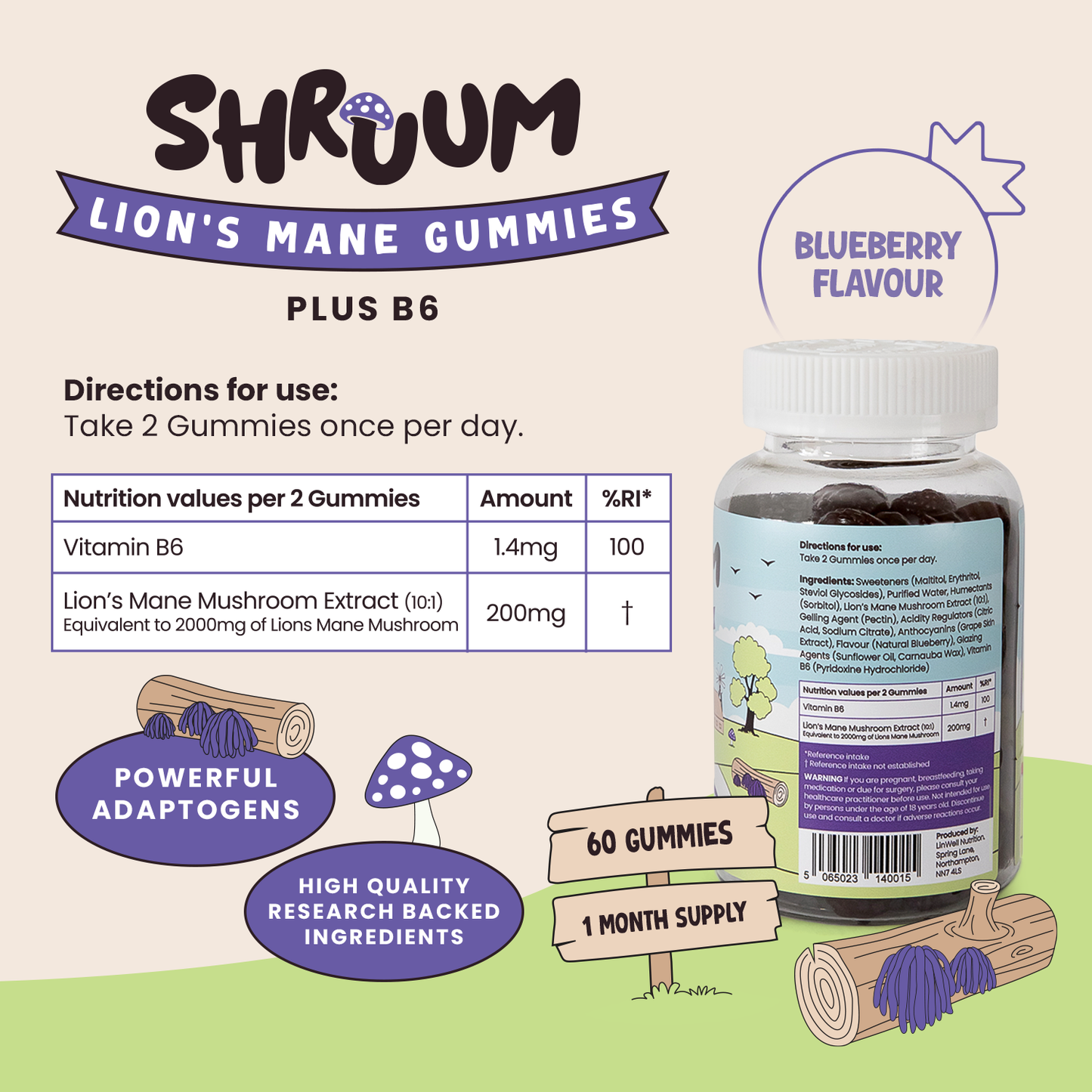 Shruum Lions Mane Gummies